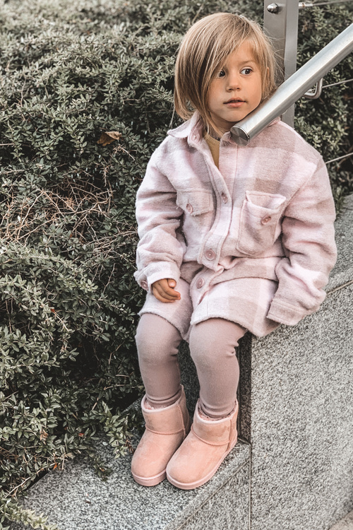 Дитячі зимові черевики для розминки, рожеві Gooby