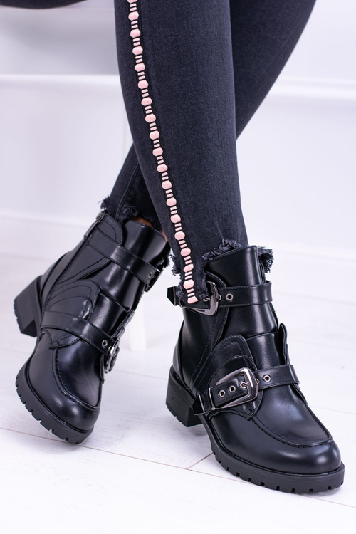 Чоботи жіночі на пряжці Утеплені Скаді