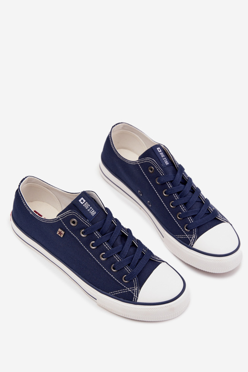 Чоловічі Низькі Матеріалові Кросівки Big Star DD174503 Темно-сині