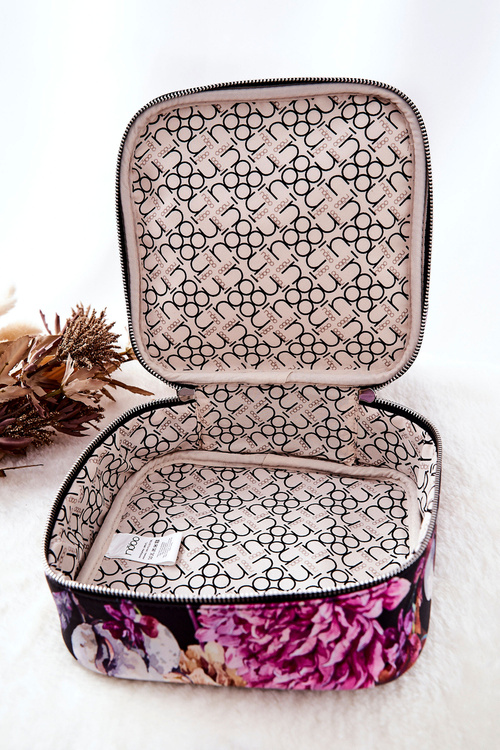 Велика косметичка NOBO Flowers NOBO L0020-CM04 Black