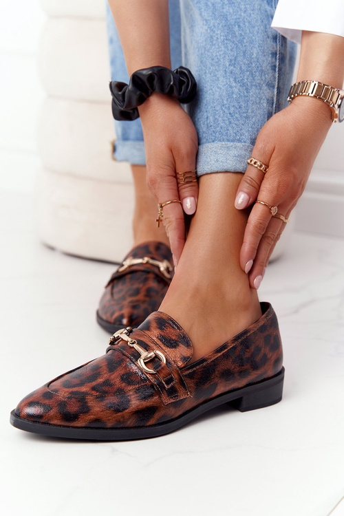 Елегантні жіночі лофери S.Barski Leopard