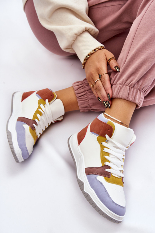 Високе жіноче спортивне взуття Кросівки різнокольорові Rumor