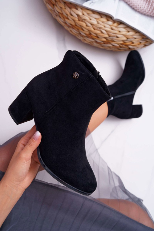 Чоботи жіночі на підборах Sergio Leone чорні BT520