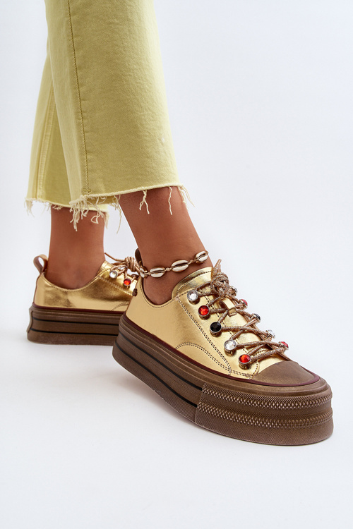 Жіночі кросівки на платформі GOE NN2N4055 Gold