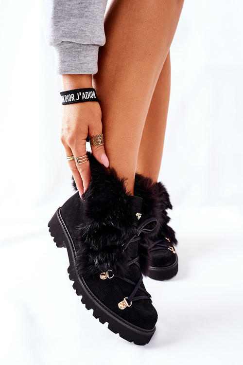 Жіночі шкіряні чоботи Nicole Black 2680/028