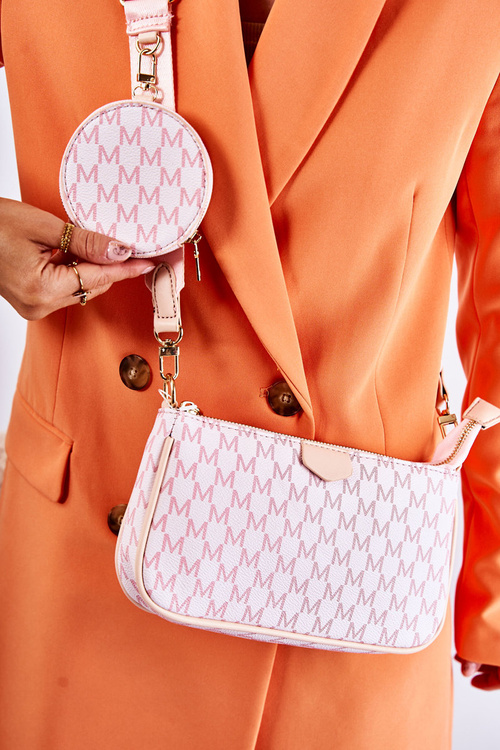 Жіноча сумка 3 в 1 рожева Bormea