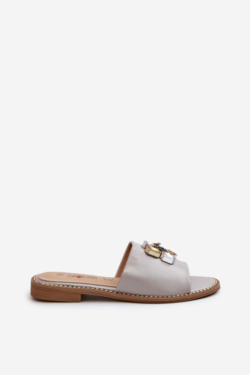 Жіночі босоніжки з декором S.Barski KV27-031 Бежеві