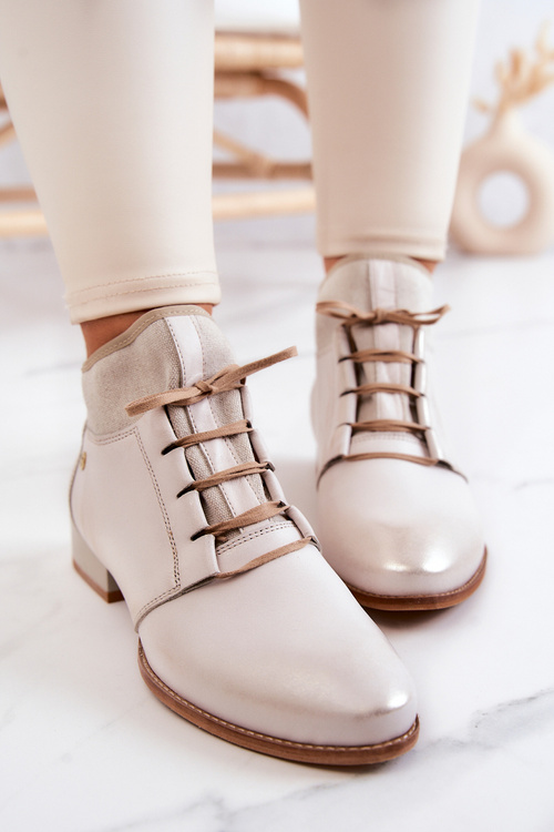 Чоботи жіночі Maciejka Leather Light beige 04744-22