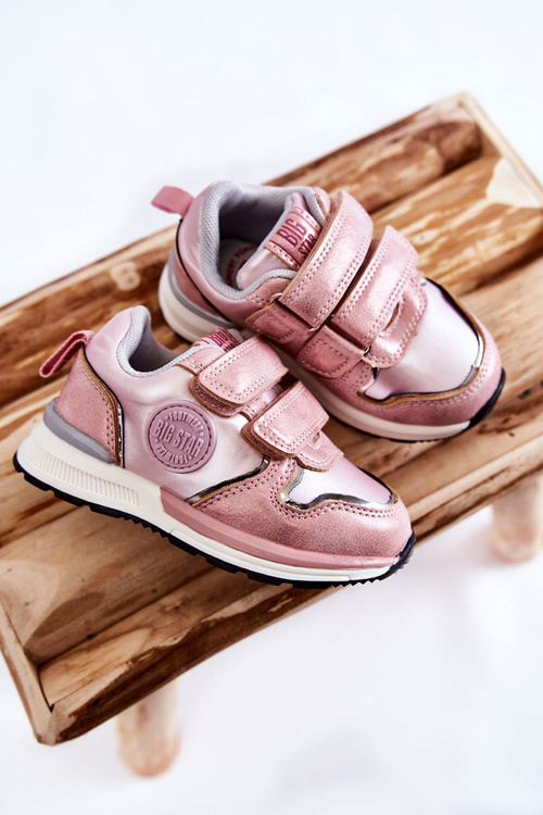 Дитяче спортивне взуття на липучці Big Star KK374180 Pink