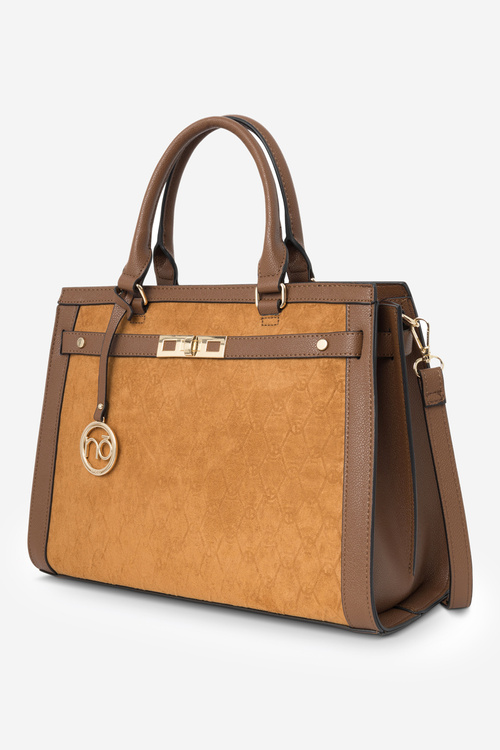 Велика класична сумка NOBO R1710-C017 карамельно-коричнева