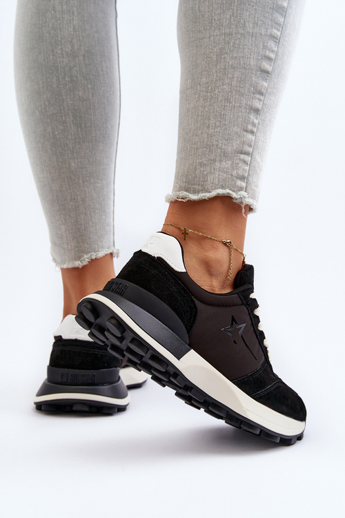 Жіночі шкіряні кросівки Big Star NN274963 Чорні