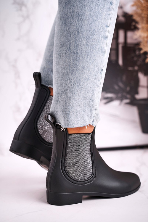 Жіночі матові калоші Jodhpur Black Silver Answear