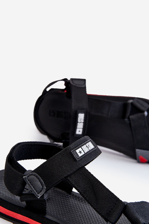 Чоловічі босоніжки на липучці Big Star DD174717 Чорні