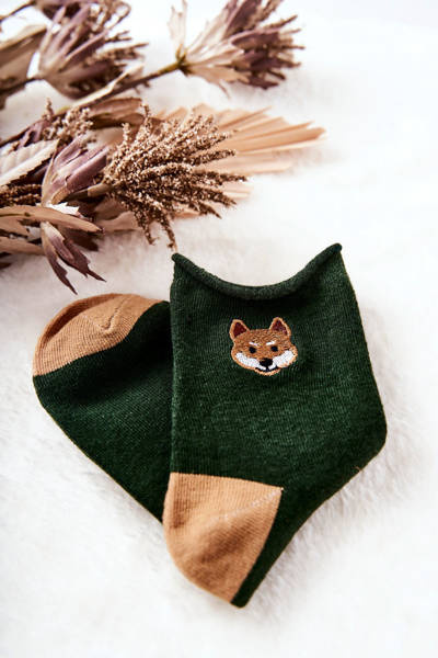 Шкарпетки без пресу дитячі Fox Green
