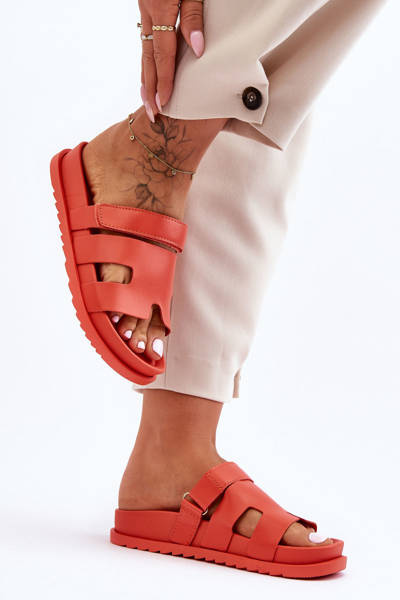 Жіночі класичні тапочки помаранчеві Molie