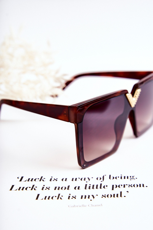 Квадратні сонцезахисні окуляри Marbled V130044 Коричневий