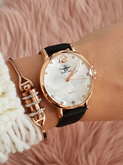 Чорний жіночий годинник Michael John Morento