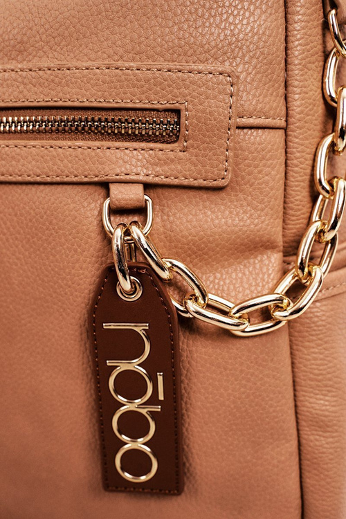 Жіночий шкіряний рюкзак NOBO NBAG-K1800 бежевий