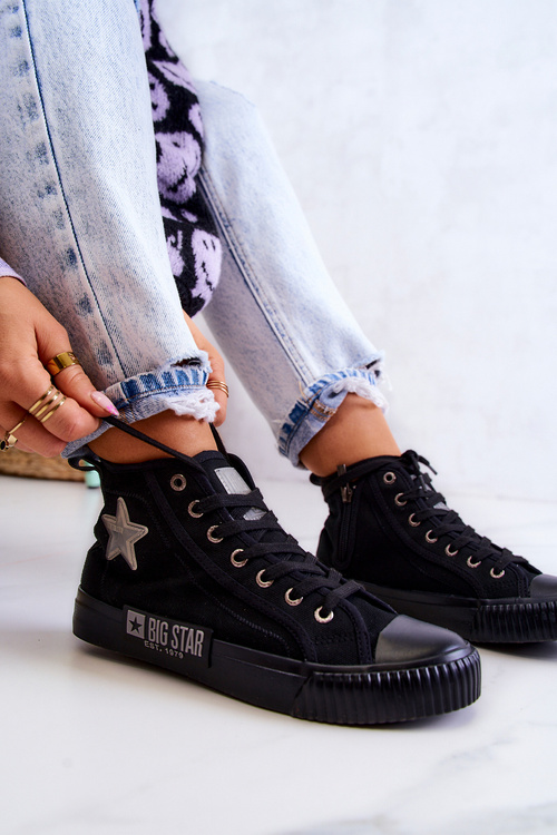 Класичні високі кросівки Big Star JJ274380 Чорні