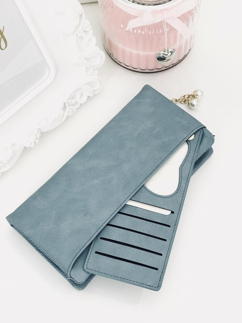 Великий жіночий блакитний гаманець