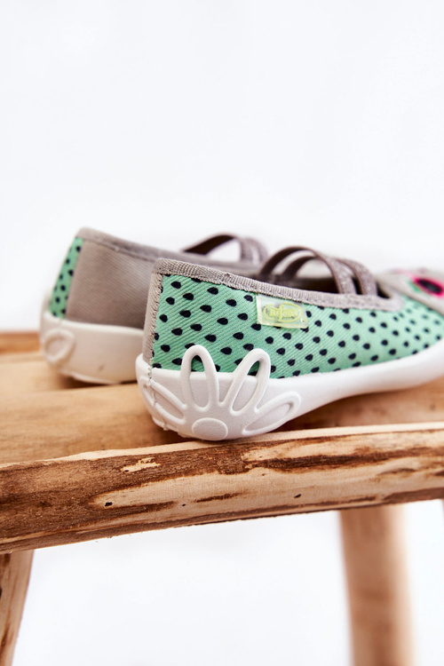 В'єтнамки Ballerinas Befado Cats 116X304 Grey-Green