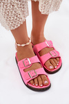 Жіночі Сандалі З Пряжками Нейоновий Рожевий Оліена