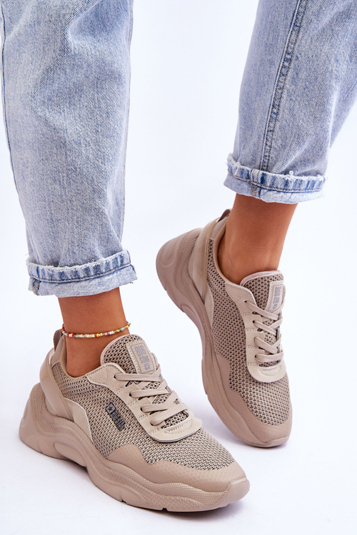 Жіноче спортивне взуття з тканини Memory Foam System Big Star LL274A066 Beige