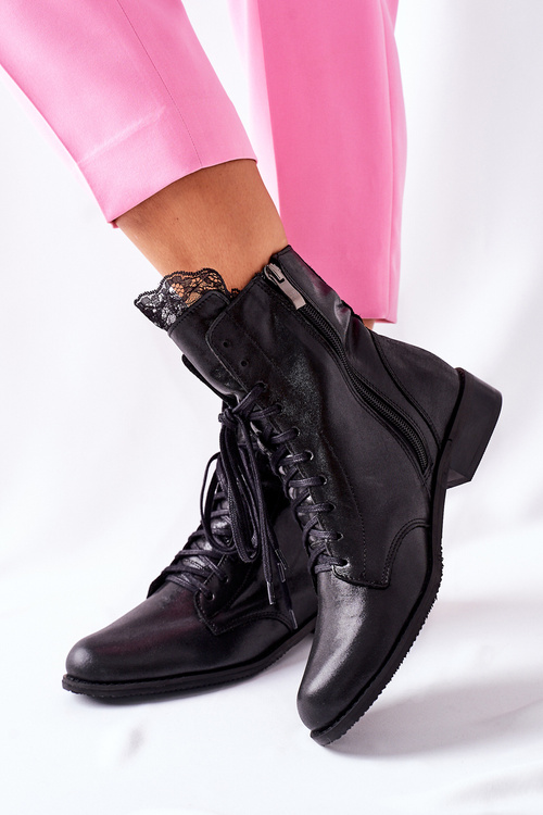 Чоботи жіночі Nicole Warm Leather Black 2193