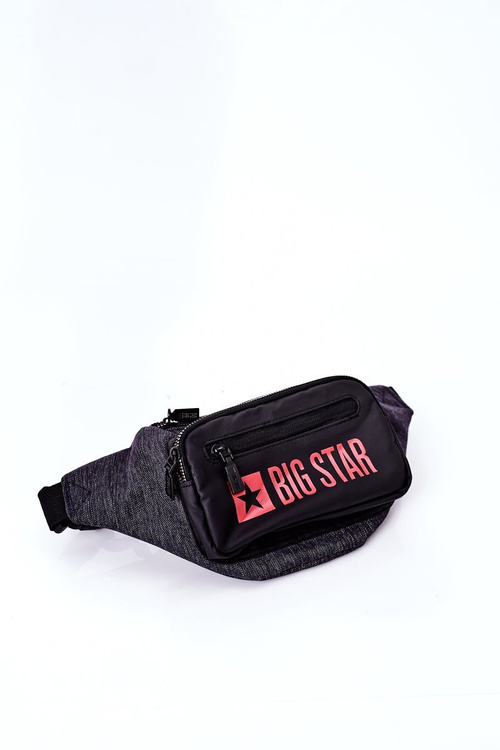 Спортивна ниркова сумка Big Star HH574265 сіро-чорна