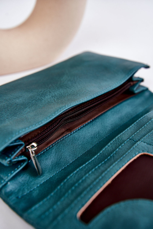 Жіночий великий гаманець на магніті Green Connes