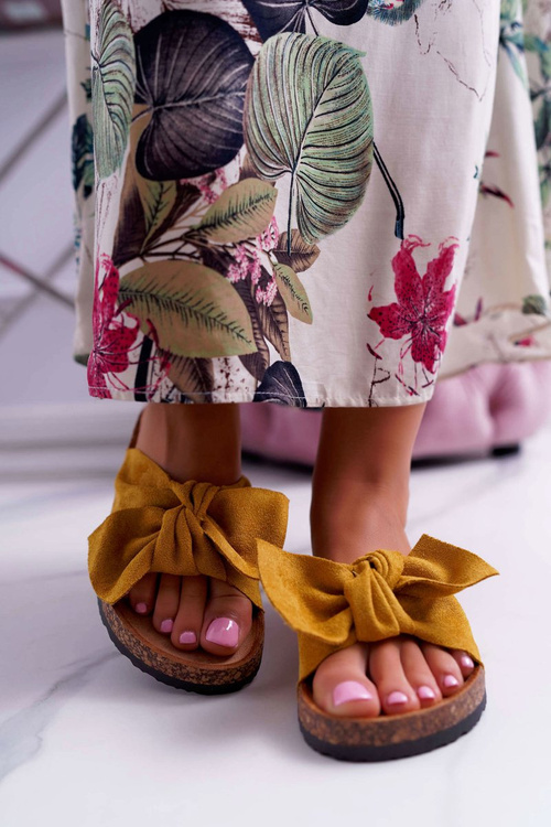 Жіночі пробкові шльопанці Cocard жовті Randy