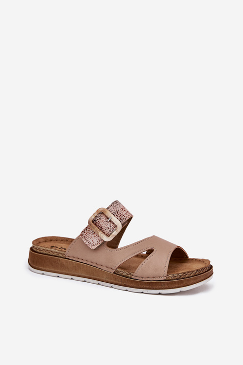 Легкі Жіночі Сандалі З Пряжкою Бежеві Inblu GS000055