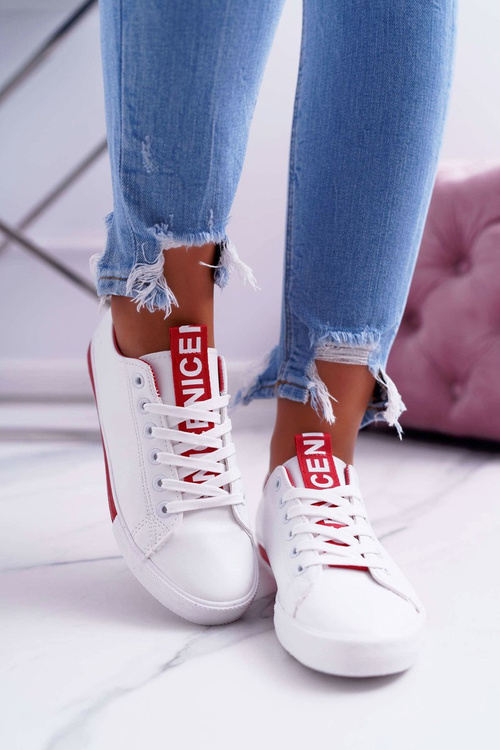 Жіночі кросівки White Red Nigrid Stripe