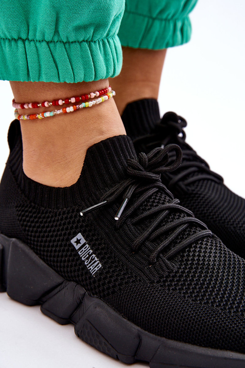 Жіночі світлі кросівки Memory Foam System Big Star JJ274269 Чорні