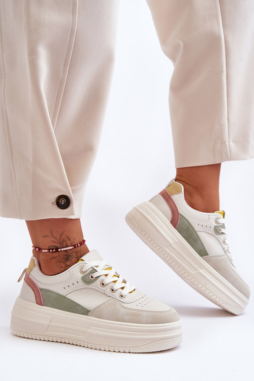 Жіноче спортивне взуття на масивній платформі різнокольоровий Gemma