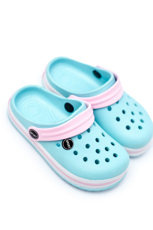 Дитяче взуття для дівчинки і хлопчика гірки Crocs Mint