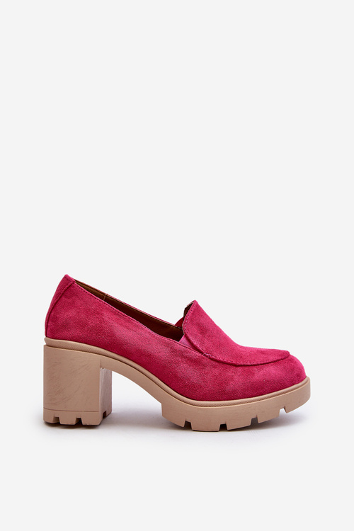 Жіночі туфлі зі штучної замші на платформі рожевого кольору Arablosa