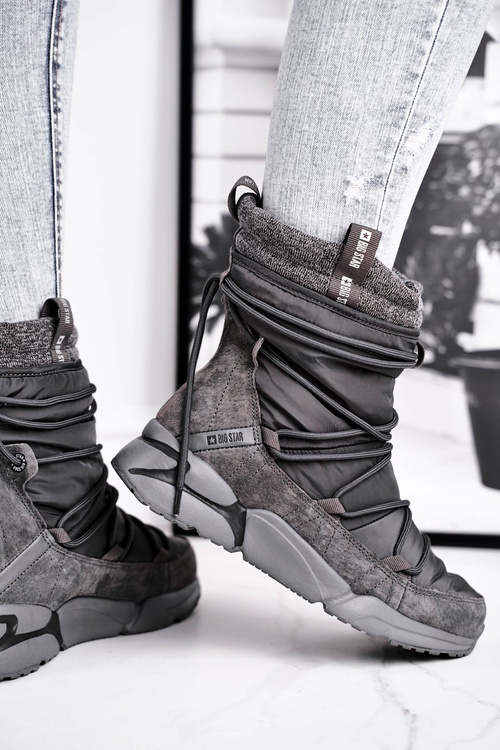 Жіночі зимові черевики Big Star Grey GG274629