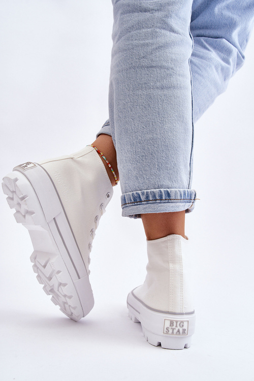 Високі кросівки на платформі Big Star LL274156 Білі
