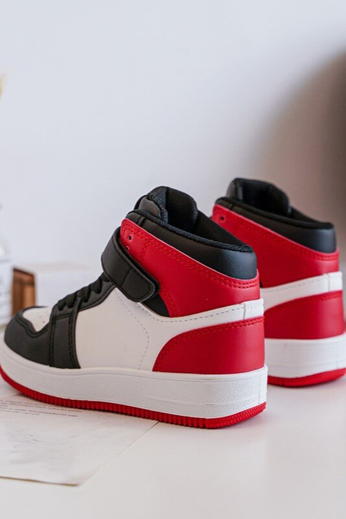 Високе дитяче спортивне взуття Біло-червоний Teredite