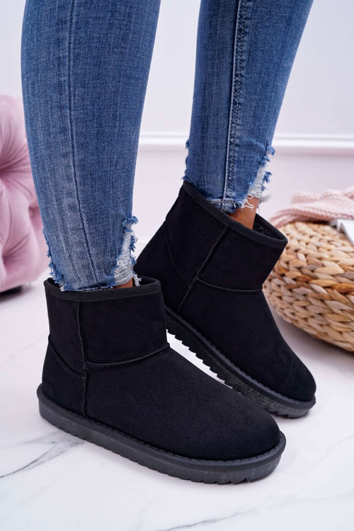 Жіночі чорні утеплені зимові черевики Borneo