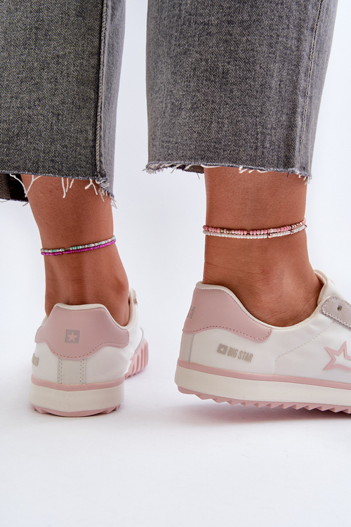Низькі жіночі кросівки Big Star NN274868 Рожеві