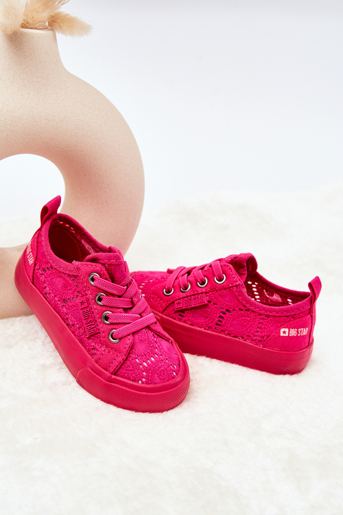 Ажурні кросівки Big Star JJ374131 Рожеві