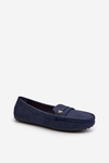 Класичні темно-сині жіночі мокасини Iramarie