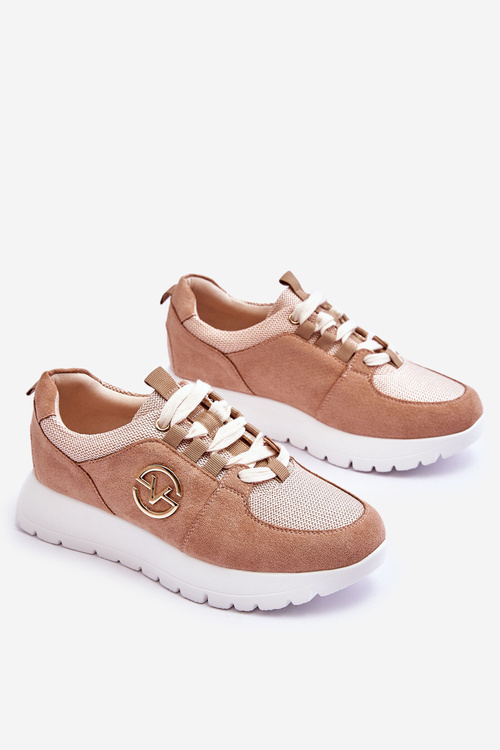 Жіноче спортивне взуття на платформі бежеве Aisha