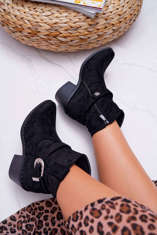 Жіночі чоботи на підборах Чорні Arraso