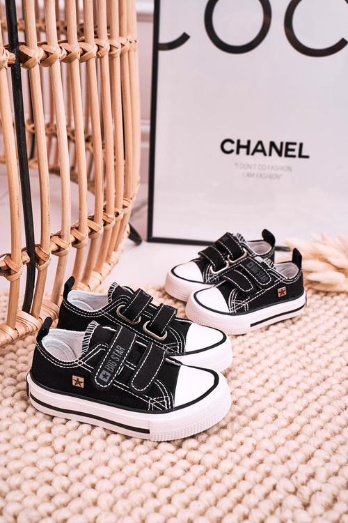 Дитячі кросівки на липучці BIG STAR HH374096 Чорні