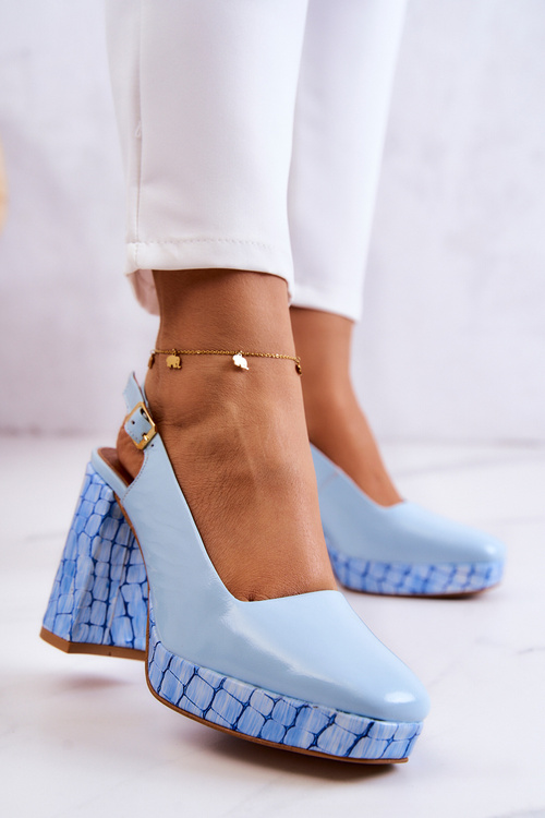 Шкіряні туфлі Maciejka 05441-06 Сині