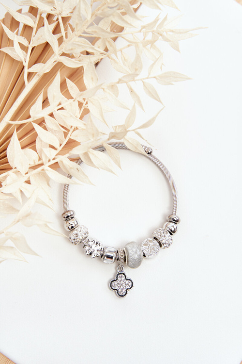 Сталевий браслет зі сріблом