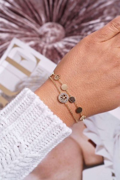 Жіночий знаменитий браслет "Золоте дерево життя".